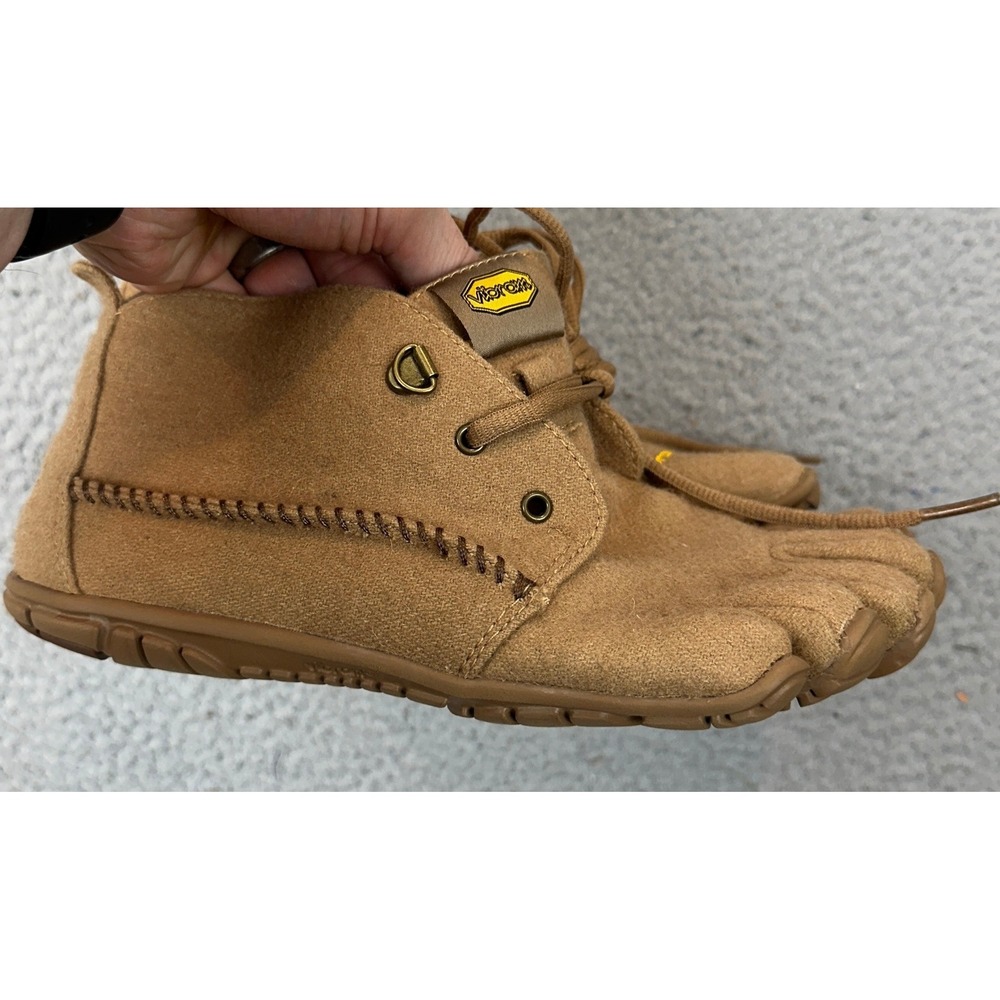 Vibram FiveFingers Shoes Womens 8.5 39 CVT-Wool Camel Brown Barefoot Running EUC